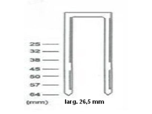 Agrafes W5562 - 16MM GALVA