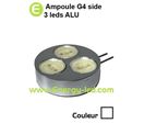 Ampoule 12V G4 ALU Side 3 leds Lumière du jour