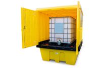 Abri de stockage sécurisé avec rétention pour cubitainer - 1260 L | DIFOPE à 1789 €HT