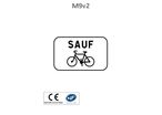 Panonceau sauf cyclistes M9v2
