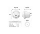 Interrupteur à Bascule Unipolaire On-Off 6.1A 250V - Blanc
