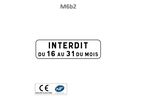 Panonceau stationnement interdit du 16 au 31 mois M6B2