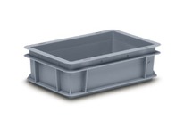Bac gerbable norme Europe Fond plein, parois pleines, poignées fermées 300x200x120mm