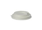 Couvercle dôme blanc fibre moulée diam 94mm pour gobelet 12oz (X1000) Firplast