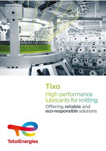 Brochure Tixo : une gamme complète d'huiles de tricotage 
