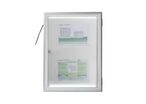 Vitrine d'extérieur murale épaisseur 35 mm éclairage led - Reverso