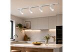 Kit Rail LED Monophasé + 4 Spots GU10 Blanc - 200 cm - Blanc Froid (6000K - 8000K)