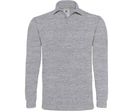 Polo heavymill homme manches longues