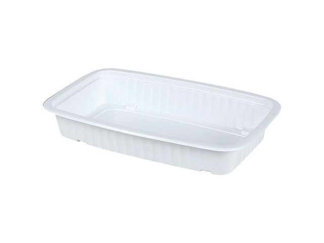Barquette GN 1/4 en PP TMF blanche h 58 mm x 528 Firplast