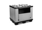 Caisse palette plastique pliable souple avec trappe 1200 x 800