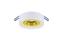 Spot Encastrable Orientable BLANC et OR pour Ampoule GU10