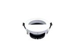 Support Spot Aluminium GU10 LED Demi-Rond Orientable ø83 mm - Blanc
