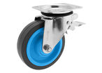 Roulette Résilex 400kg , pivotante à frein Ø 200mm, certifiée Origine France Garantie