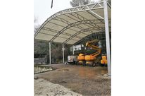 Chapiteau industriel pour agrandir sa capacité de stockage  