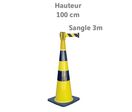 Cônes de balisage jaune noir à sangle 3 m