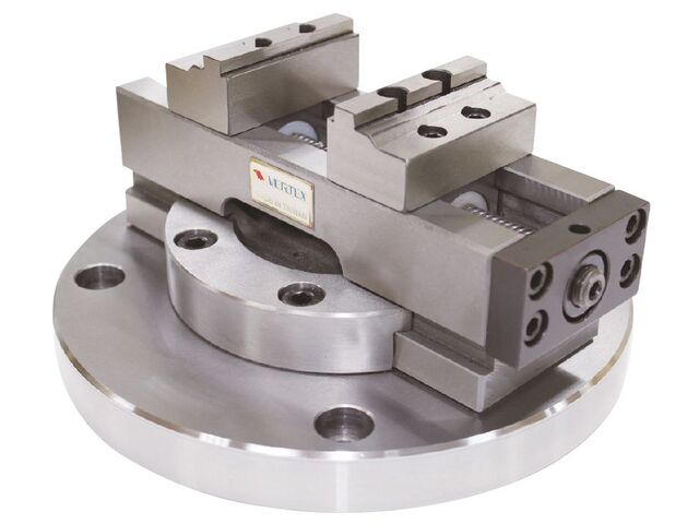 Étau de fraisage mécanique auto-centreur 4/5 axes CNC largeur des mors 101 mm ouverture 132 mm hauteur des mors 40 mm Vertex VCV-10130S