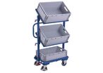 Variofit - Chariot pour bacs L610mm Acier 200kg 3 Bacs - 3 Ans Garantie - Lean Management