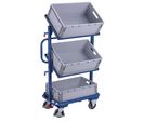 Variofit - Chariot pour bacs L610mm Acier 200kg 3 Bacs - 3 Ans Garantie - Lean Management