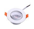 Spot LED Encastrable 7W BLANC Orientable 30° Transformateur Intégré - Blanc Chaud 2300K - 3500K