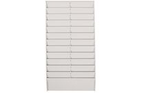 Paperflow - Porte badge mural 24 cases Gris - Polyester - Organisez vos badges avec style et écologie
