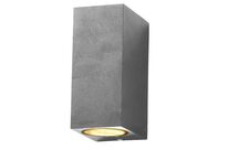 Applique Murale LED Carrée IP44 double faisceau GU10 - Gris