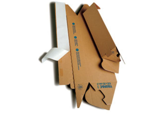 Tube carton triangulaire