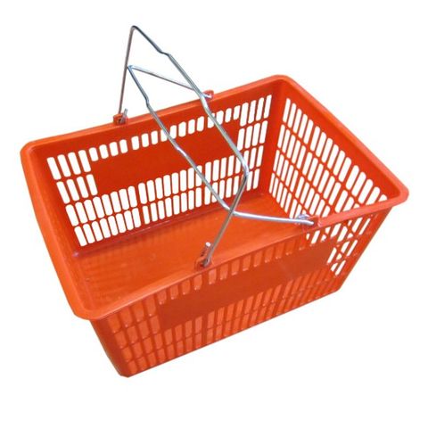 Panier libre-service rouge