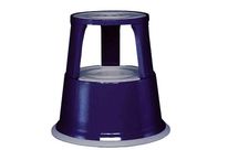 Tabouret marche pied, en metal rouge