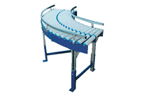 Courbes à rouleaux libres, PVC diam 50 mm - Type CRL 50P