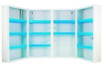 Armoire à pharmacie 2 portes grand modèle en tôle vide