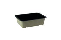 Barquette TMF pulpe noir scellable 750 ml 192X137X41 mm X640 (8x80) Firplast