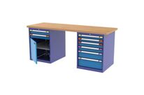 Etabli Classic - 2 blocs 8 tiroirs + 1 placard