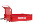 Broyeur de branches sur chenilles ø120mm 15CH 420cc essence démarrage électrique + brouette à moteur à chenilles plateau 300kg 6,5CH Torros RHK122
