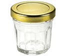 Mini Pot à confiture en verre couvercle or x 96 Firplast