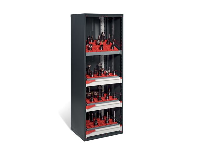 Armoire porte-cônes H.2000 mm sans portes