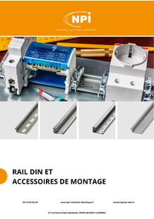 Catalogue rail DIN et accessoires de montage