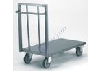 Chariot de manutention plateforme inox plein