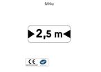 Panonceau véhicule largeur maxi M4u