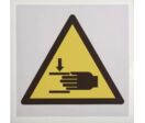 Signalisation de risque d'écrasement | Étiquette de sécurité RS PRO ISO 7010