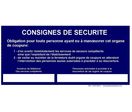 Panneau de COUPURE GAZ + CONSIGNES DE SECURITE - COUP.GAZ++