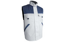 Gilet de travail été  Blanc/Gris TYPHON