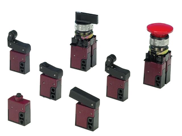 Mini-distributeurs pneumatiques en technopolymère à commande mécanique - Série 100