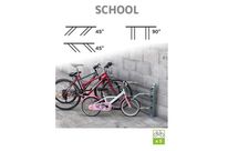 Racks range vélos MODULAIRES SCHOOL à 90° ou 45°