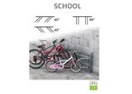 Racks range vélos MODULAIRES SCHOOL à 90° ou 45°