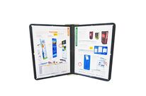 Pupitre de consultation A4 mural 4 volets Noir