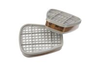 3M - Filtre Antigaz Type A2 6055 - Vapeurs Organiques, Colles, Bois, Vernis - Norme EN 140/143 - CE Oui