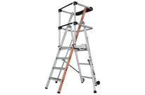 Tubesca-Comabi - Plateforme de travail Raptor 4 marches Aluminium - Hauteur de travail 2.94m - Charge 150kg - Éco-responsable