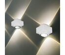 Applique Murale Led COB Double Faisceaux Corps Blanc - Blanc Neutre 4000K - 5500K