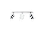 Plafonnier 3 Spots Orientables pour Ampoule GU10 - Métal