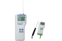 Thermomètre IR et à contact type K, double affichage